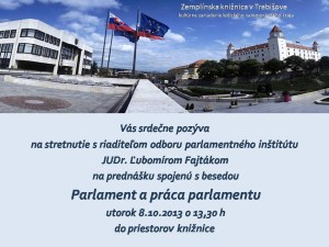 Pozvánka - Parlament
